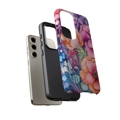 Bright Watercolor Floral Splash iPhone Series Case – Bold Artistic Design