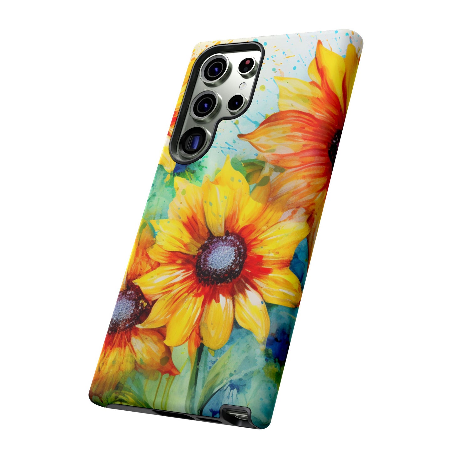 Watercolor Sunflower Splash - Samsung Galaxy Series Case