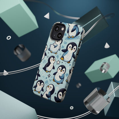 Cute Penguin Parade iPhone Case