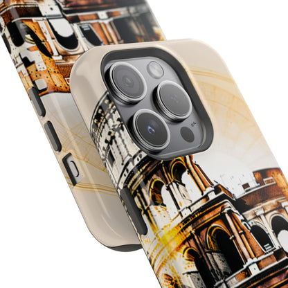 Rome Colosseum MagSafe iPhone Case - Italian Landmark with Wireless Charging Compatibility