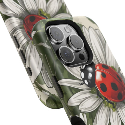 Ladybug & Daisy Garden Charm - MagSafe iPhone Case