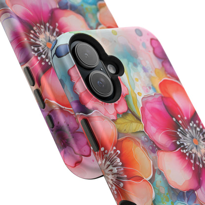 Vibrant Watercolor Floral Garden - MagSafe iPhone Series Case