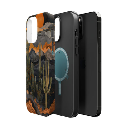 Desert Dusk Cacti iPhone Case