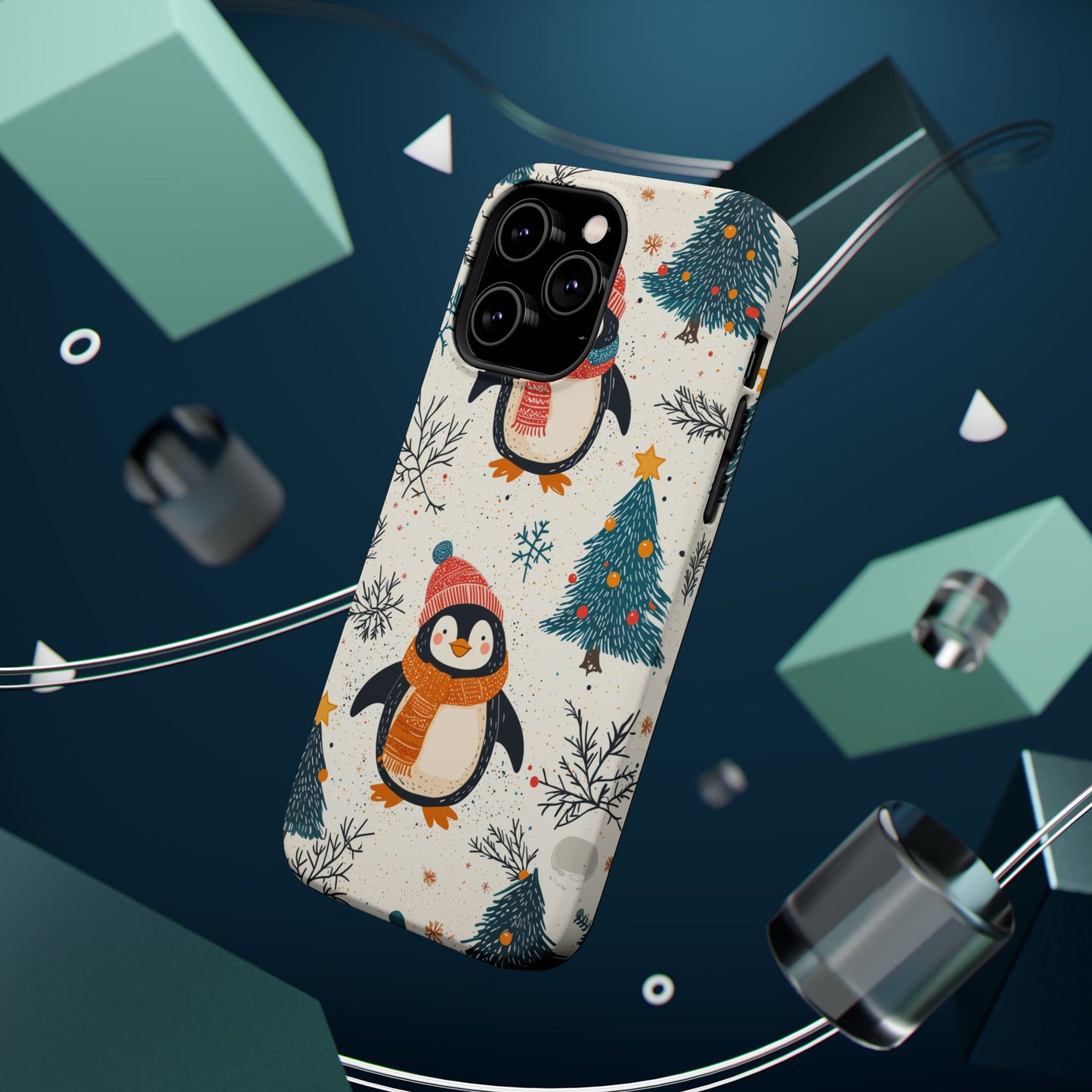 Snowy Christmas Cheer MagSafe iPhone Case