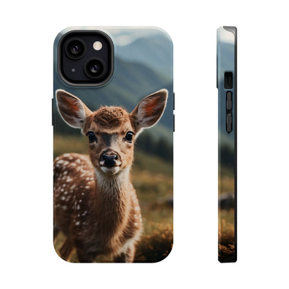 Gentle Fawn in Mountain Meadows MagSafe iPhone Case