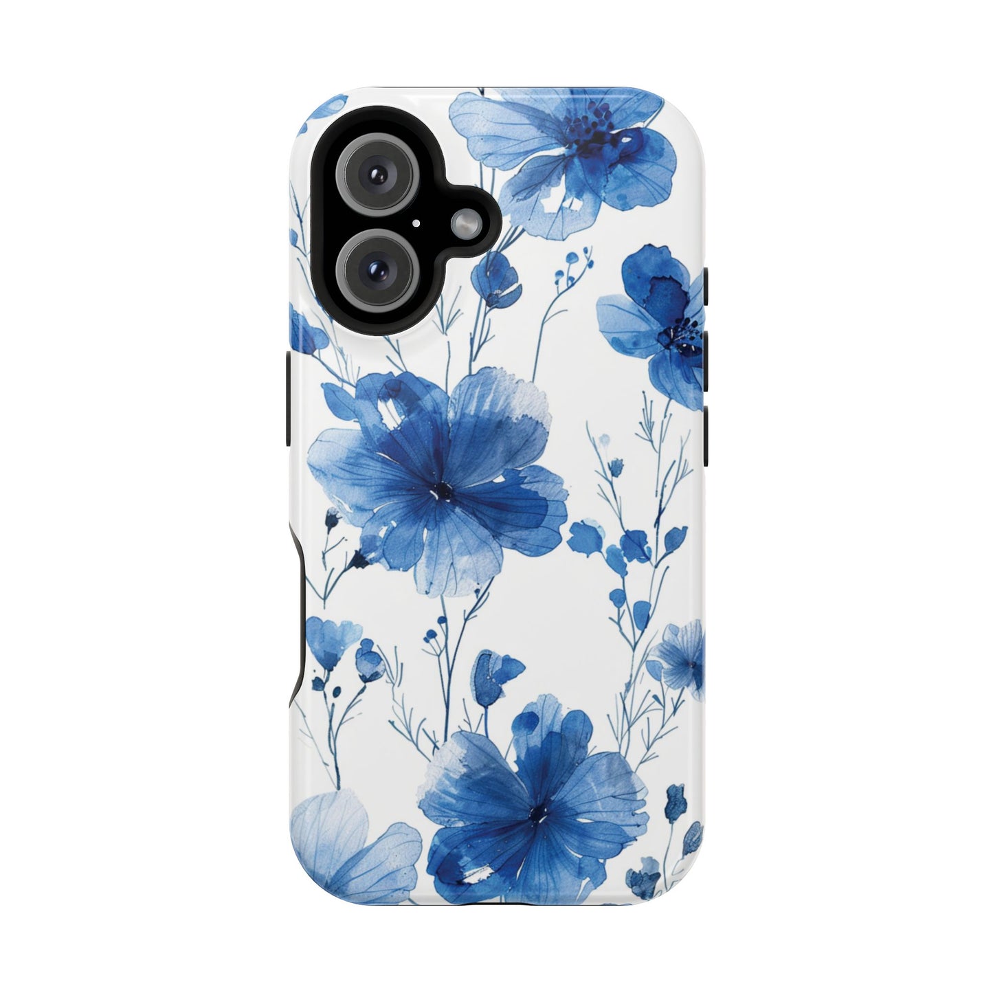 Ethereal Blue Blossoms iPhone Case