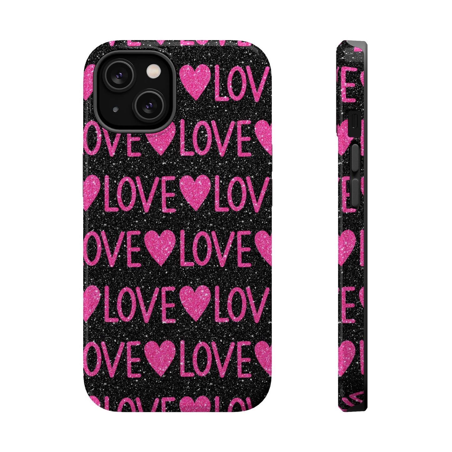 Pink Glitter Love MagSafe Case