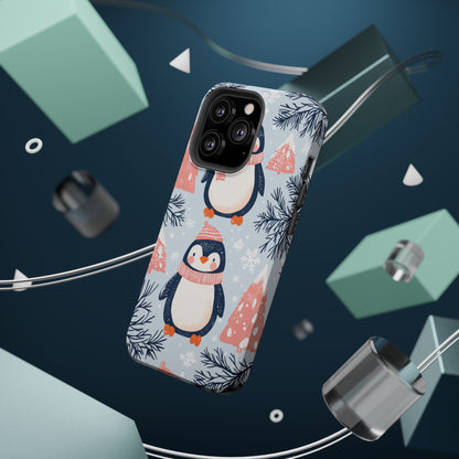 Penguin in Winter Wonderland MagSafe iPhone Case