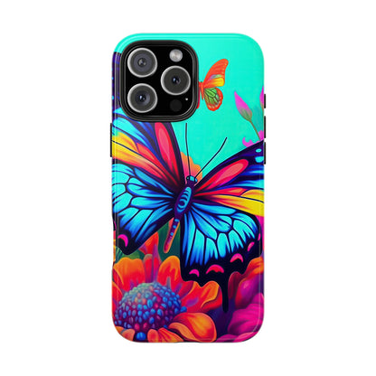 Vivid Butterfly & Floral Burst - iPhone Series Case