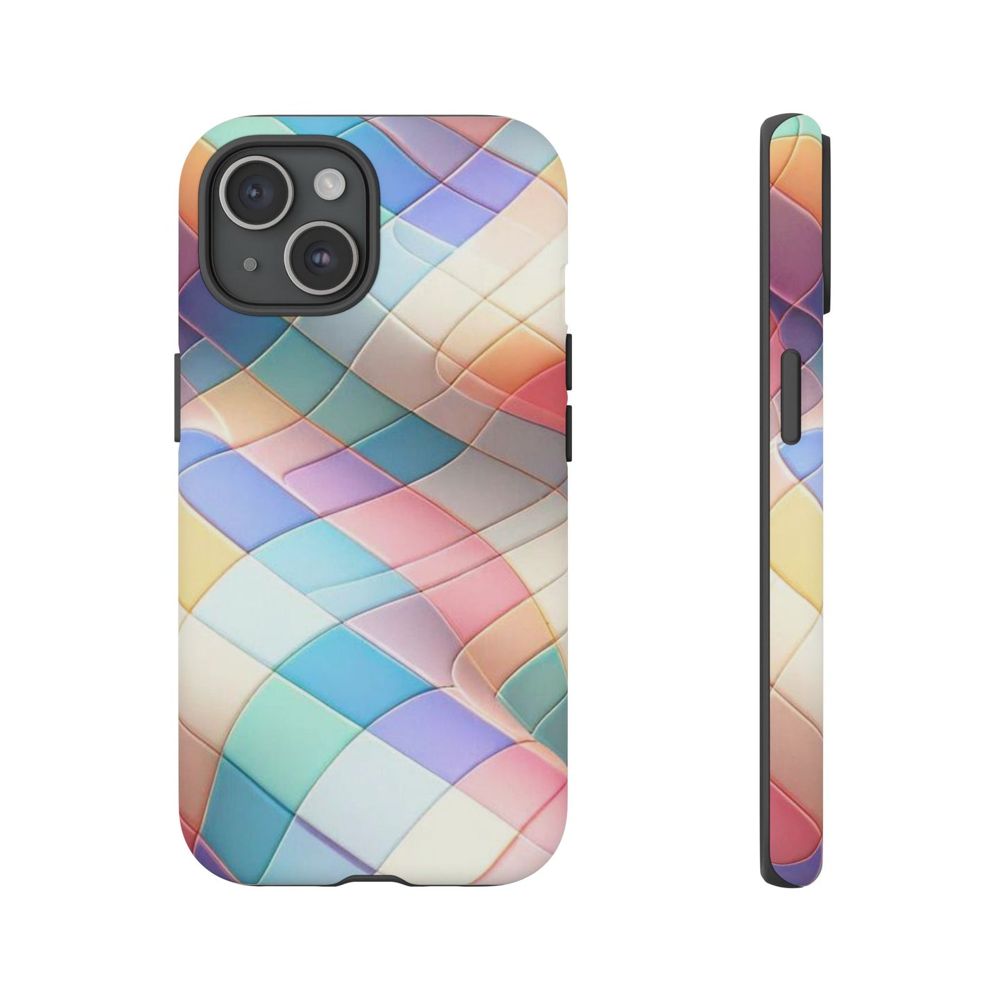 Pastel Prism Plaid iPhone Case