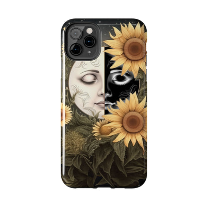 Sunflower Moon and Stars iPhone Case – Ethereal Art