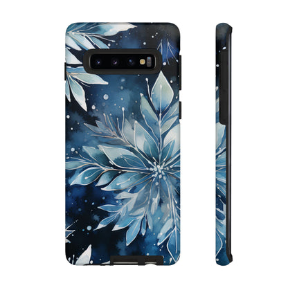 Winter’s Embrace – Blue Snowflake Samsung Galaxy Case