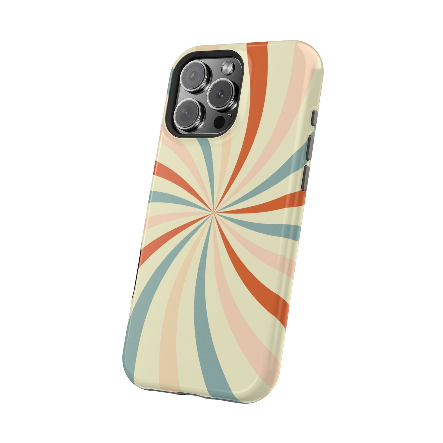 Retro Swirl MagSafe iPhone Case – Durable, Vintage-Inspired Design with Dual-Layer Protection