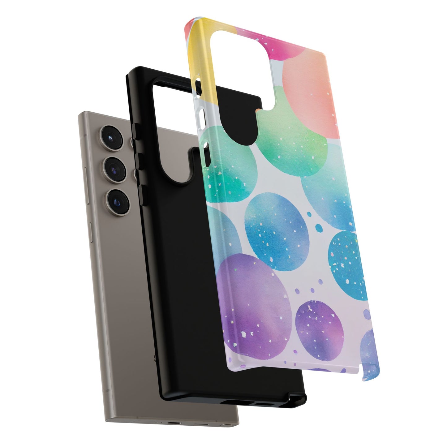 Pastel Galaxy Bubbles Samsung Galaxy Case – Slim Design, Glossy Finish