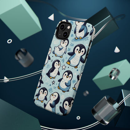 Cute Penguin Parade iPhone Case