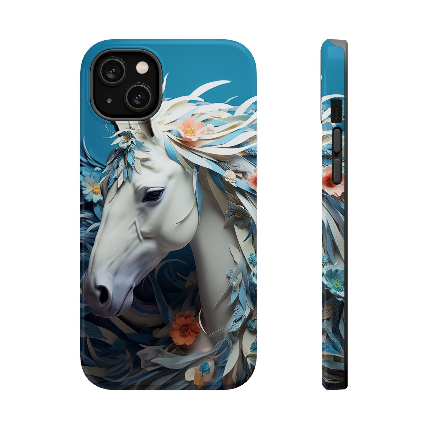 Floral Horse MagSafe iPhone Case