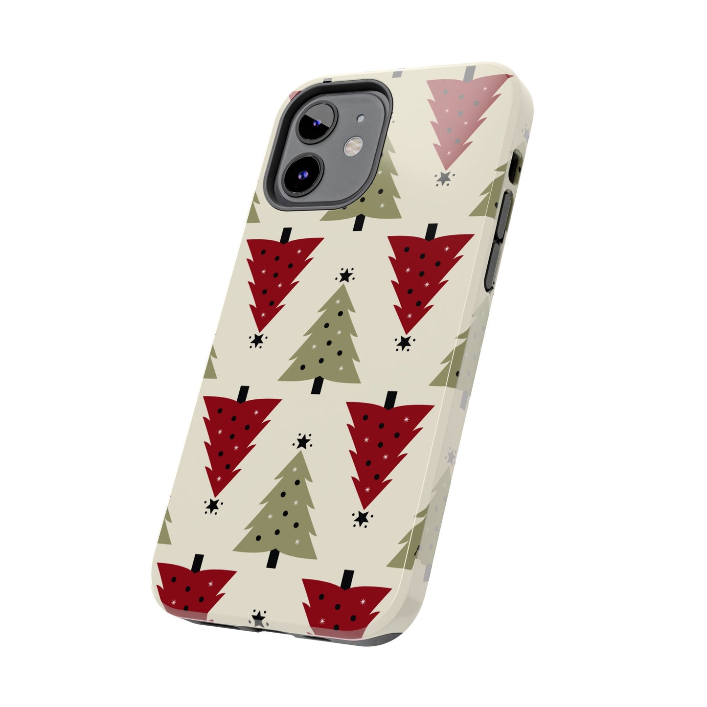 Retro Christmas Trees Pattern - iPhone Series Case