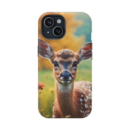 MagSafe-Compatible iPhone Case – Golden Meadow Fawn