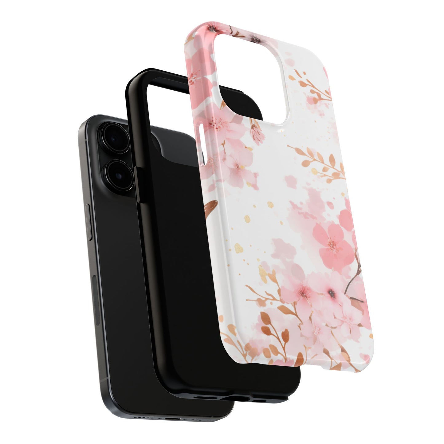 Soft Pink Cherry Blossom iPhone Case – Elegant Floral Design