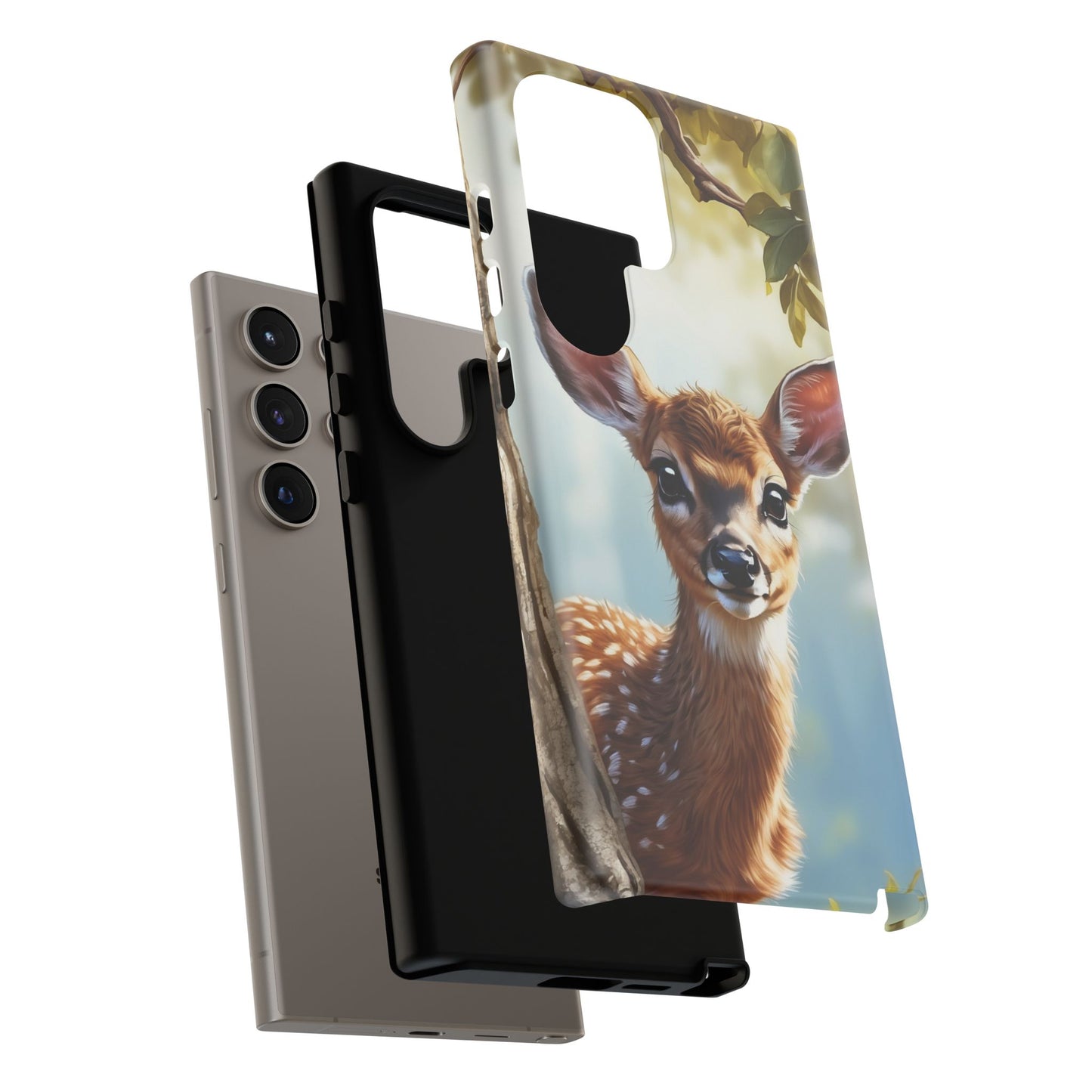 Whimsical Fawn in a Sunlit Forest Samsung Galaxy Case