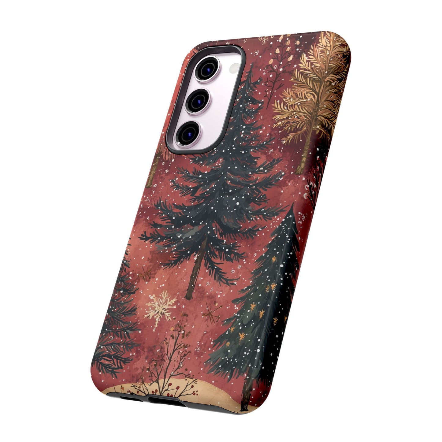 Rustic Red Winter Forest - Samsung Galaxy Series Case