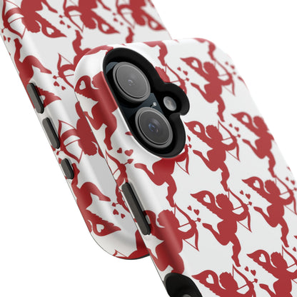 Red Cupid Love Pattern MagSafe Case