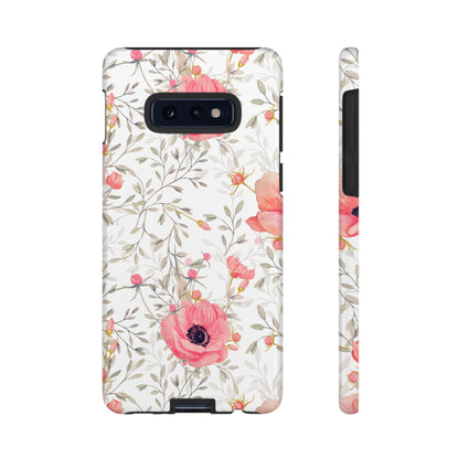 Pink Floral Watercolor Samsung Galaxy Case – Elegant Blossom Design