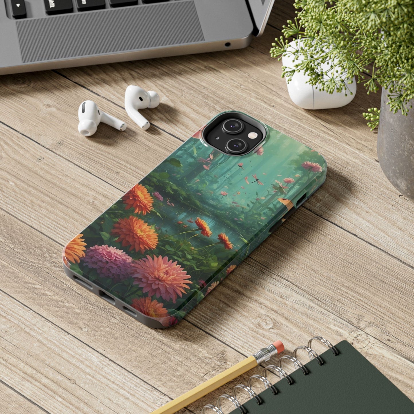 Enchanted Forest Dragonflies & Blossoms – iPhone Series Case