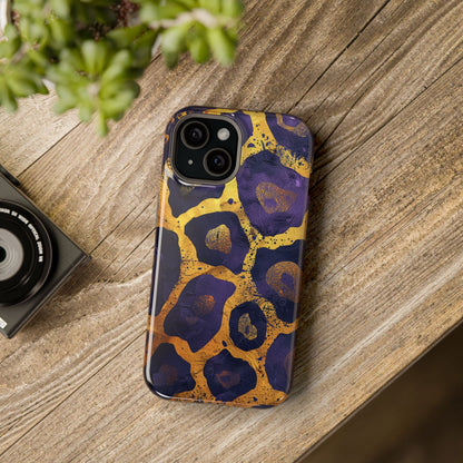 Regal Amethyst Leopard iPhone Case