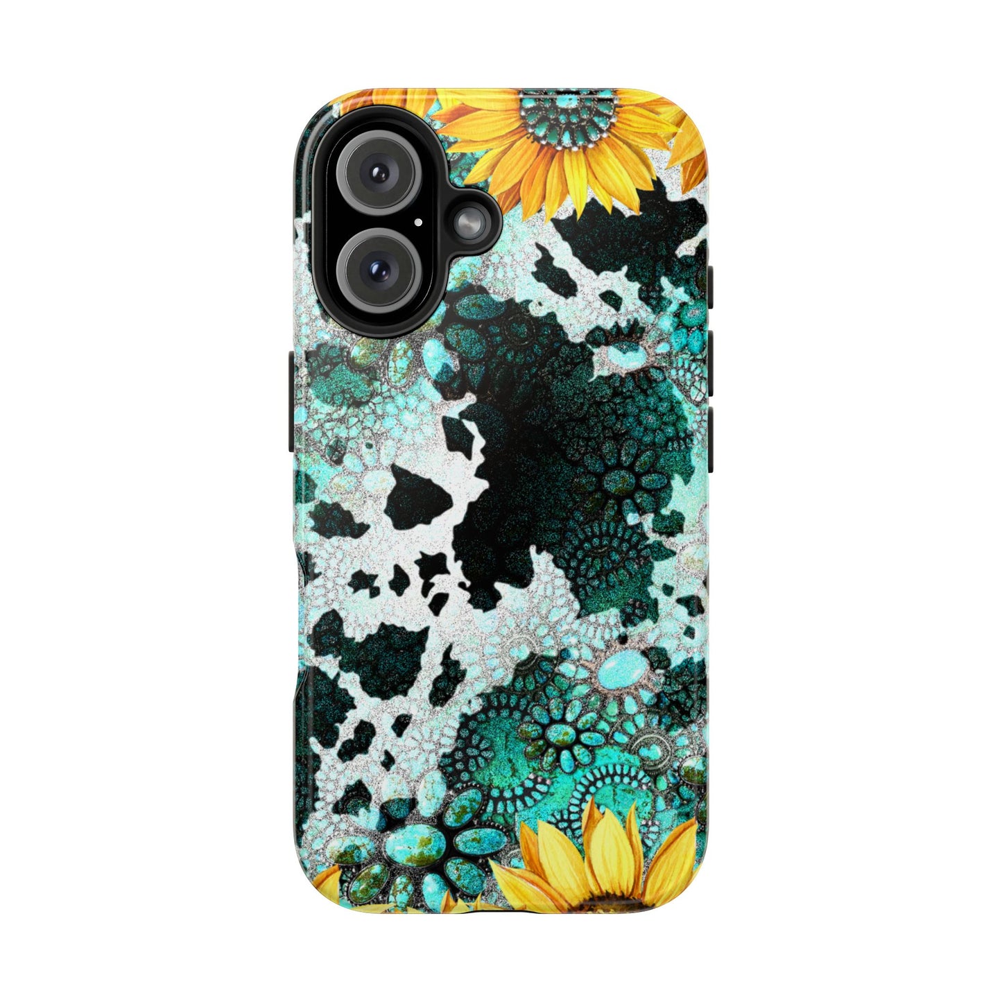 Boho Turquoise Sunflower Lace - iPhone Series Case