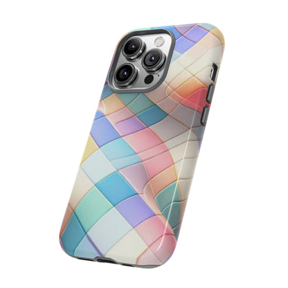 Pastel Prism Plaid iPhone Case