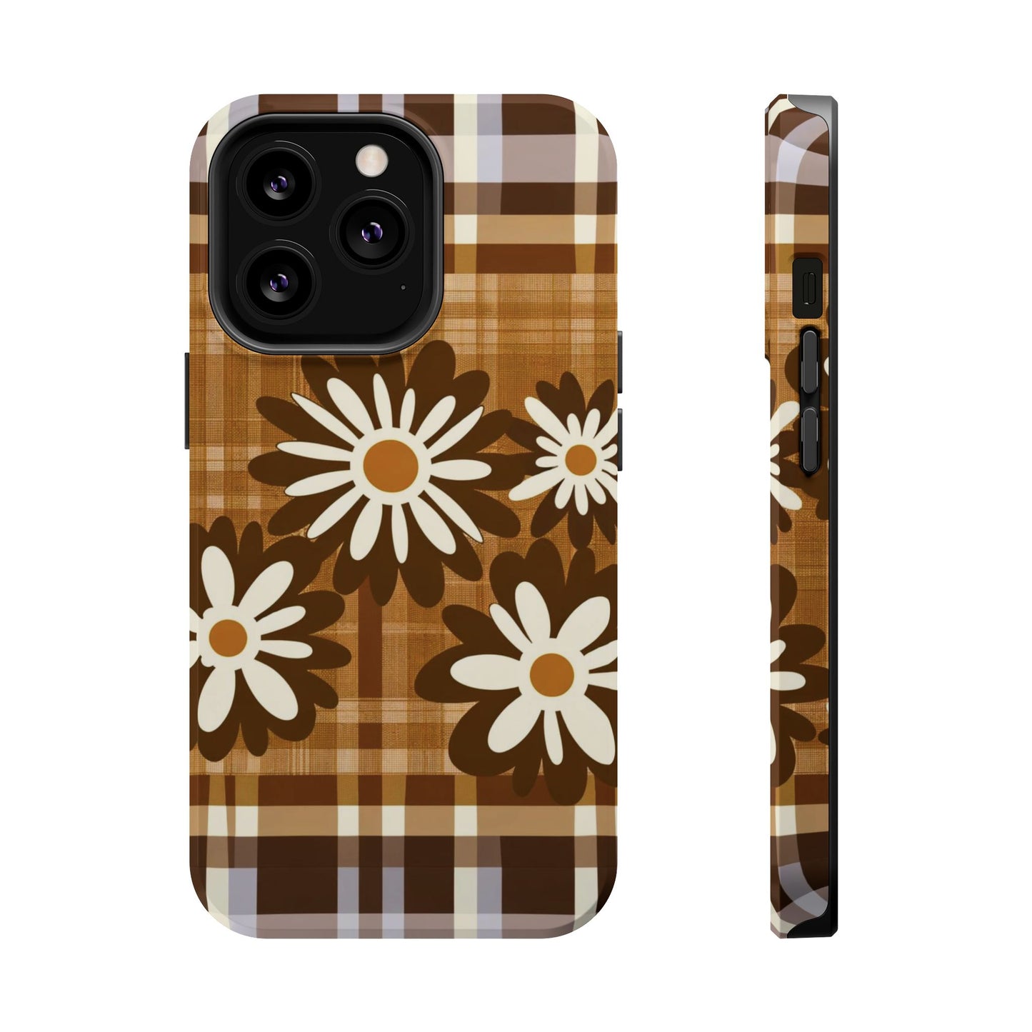 Rustic Bloom Plaid iPhone Case