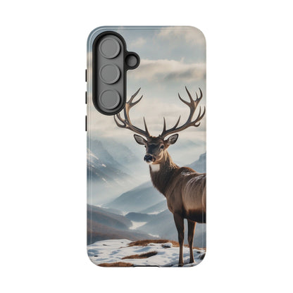 Alpine Majesty: Stag in Snow – Samsung Galaxy Case