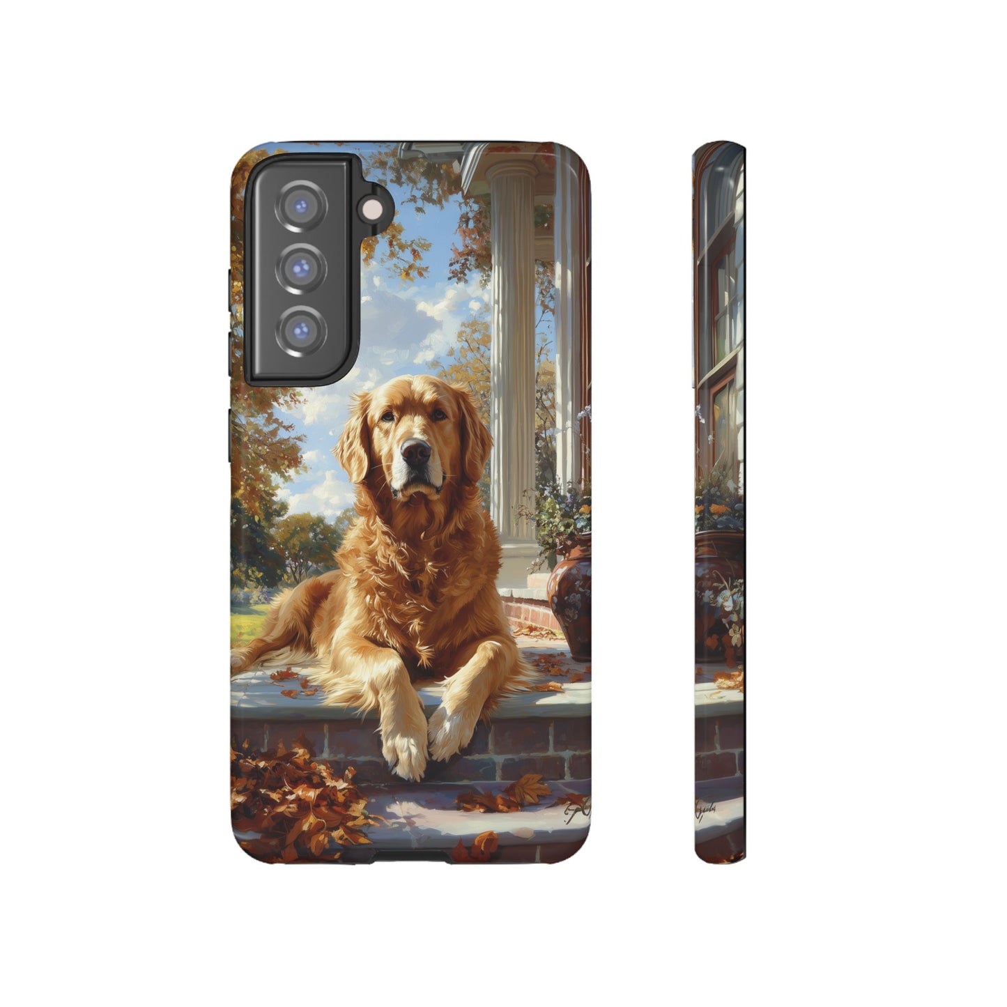 Golden Retriever Autumn Serenity - Samsung Galaxy Series Case