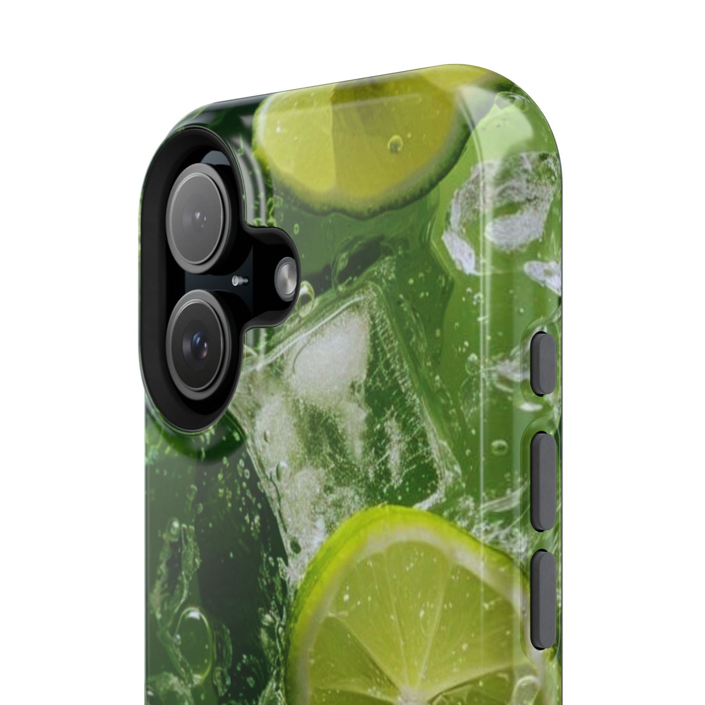 Refreshing Lime Splash MagSafe iPhone Case – Tough Protection, Vivid Dual-Layer Design