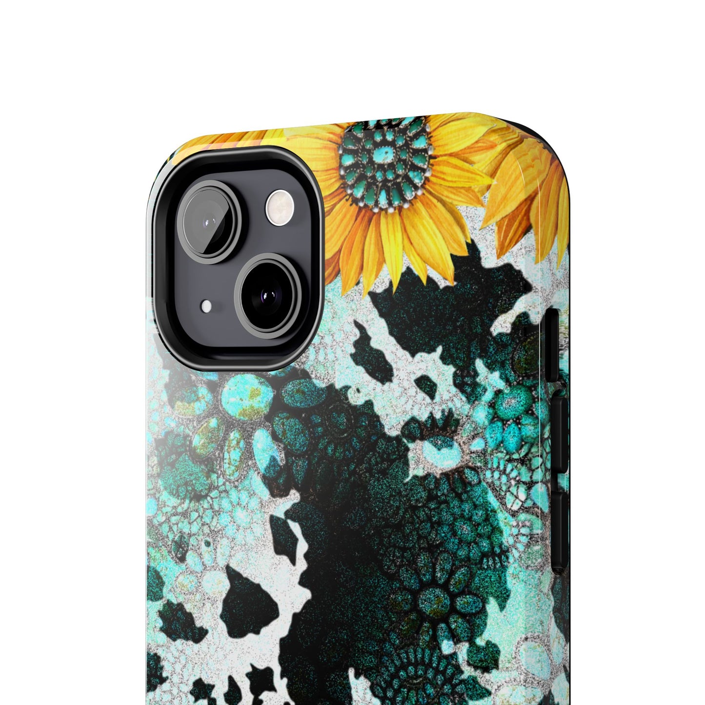 Boho Turquoise Sunflower Lace - iPhone Series Case