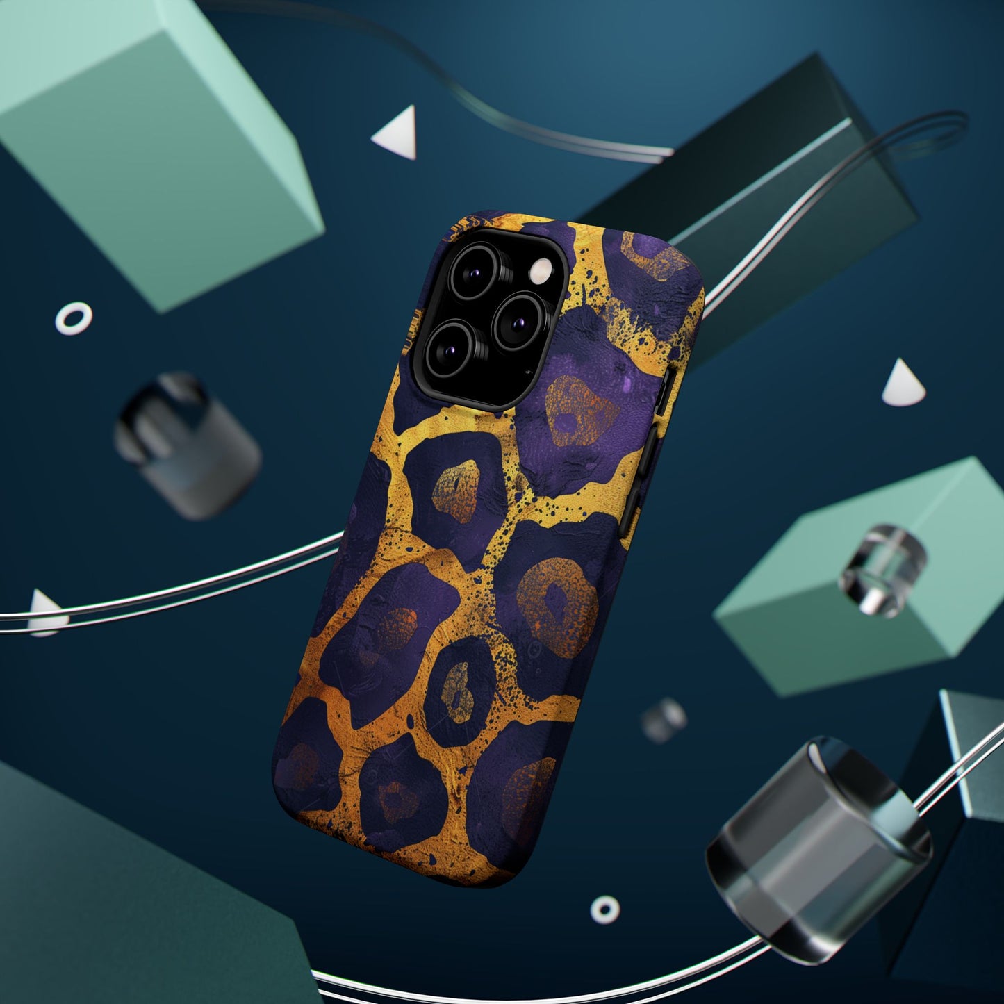 Regal Amethyst Leopard iPhone Case