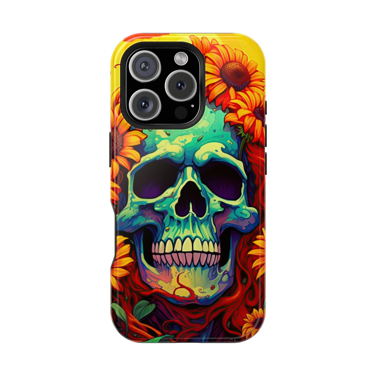 Sun Kissed Skull MagSafe iPhone Case