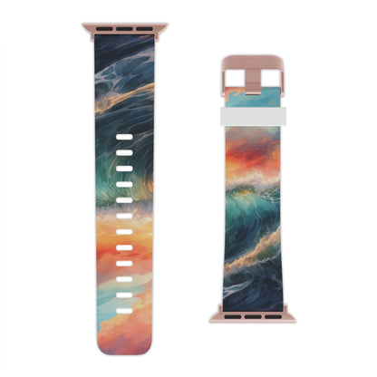  Ocean Wave Sunset Apple Watch Band