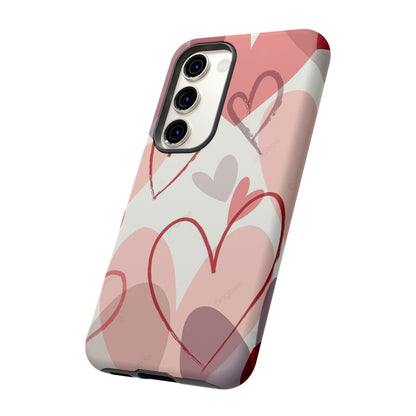 Romantic Red Hearts Samsung Galaxy Case