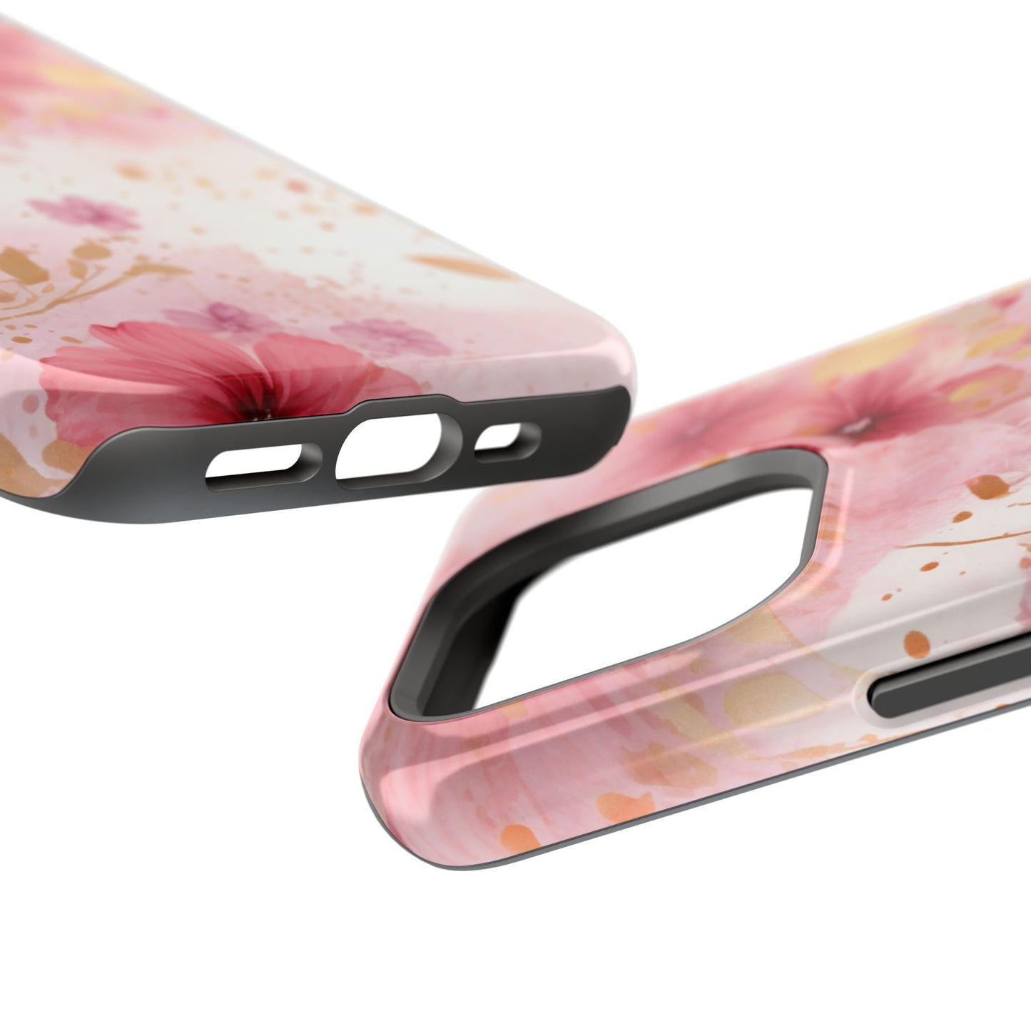 Blush Pink Floral Butterfly - MagSafe iPhone Case