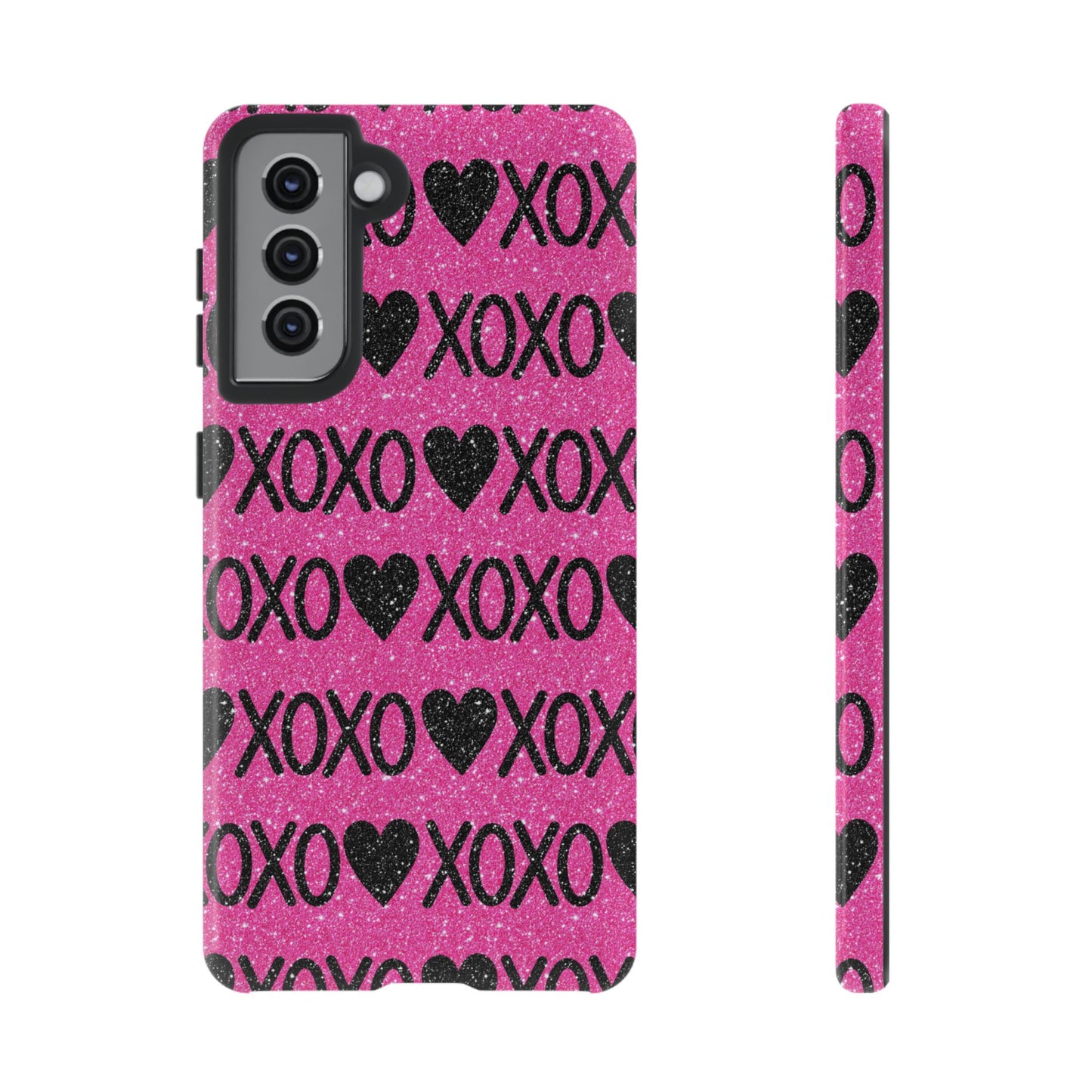 XOXO Glitter Hearts Samsung Case