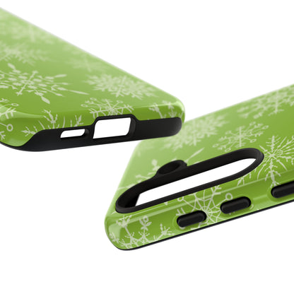 Green Snowflake Pattern – Samsung Galaxy Series Case