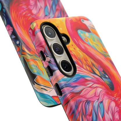 Flamingo Fiesta – Vibrant Flamingo Samsung Galaxy Phone Case