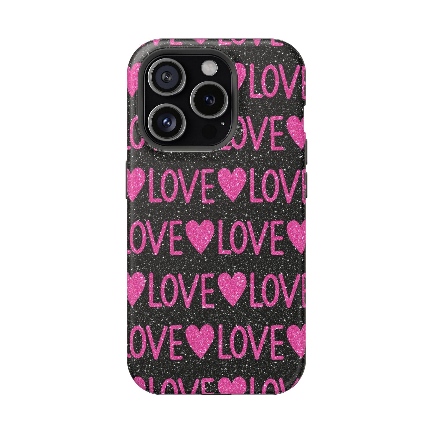 Pink Glitter Love MagSafe Case