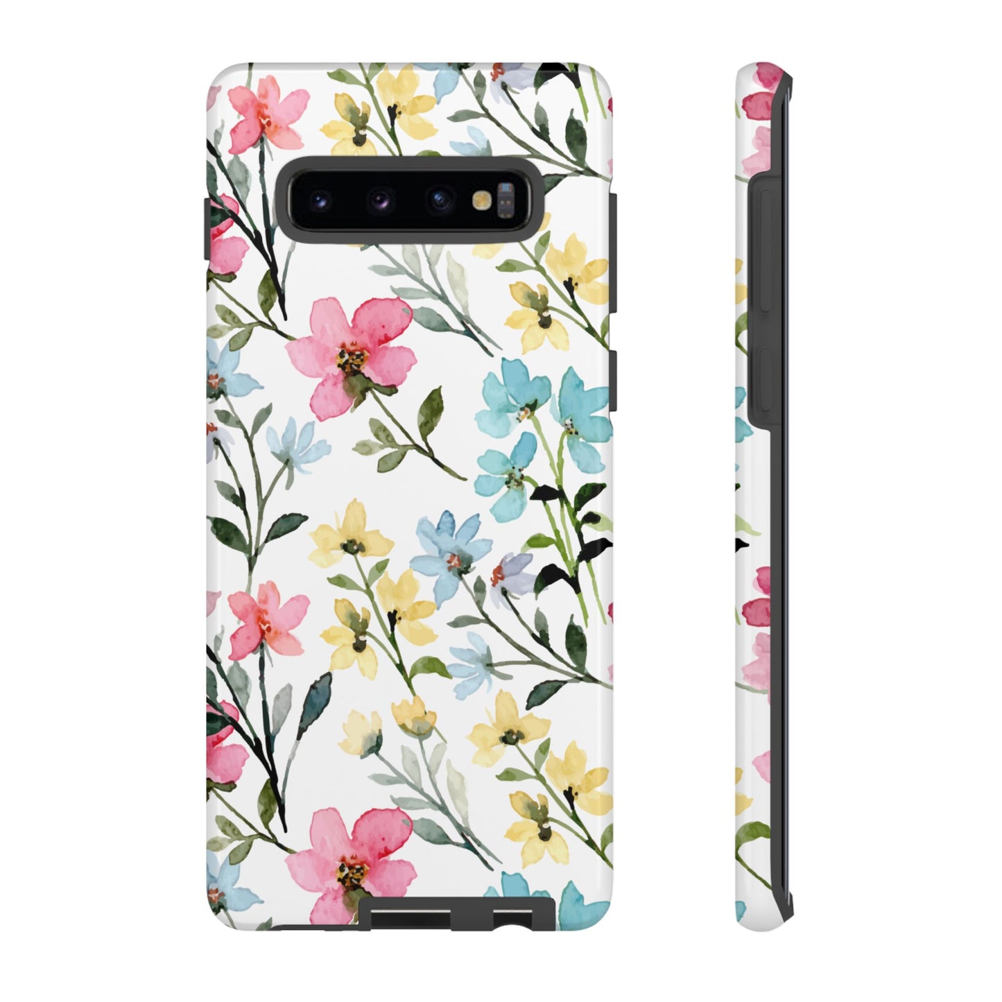 Watercolor Floral Bliss – Samsung Galaxy Case with Pastel Flower Design