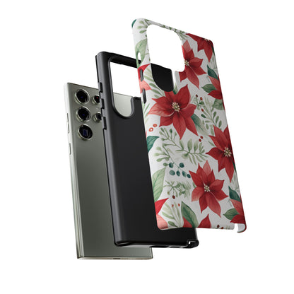 Festive Poinsettia Holiday Pattern – Samsung Galaxy Series Case