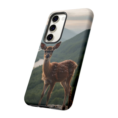 Majestic Fawn Overlooking Mountain Vista Samsung Galaxy Case