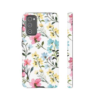 Watercolor Floral Bliss – Samsung Galaxy Case with Pastel Flower Design