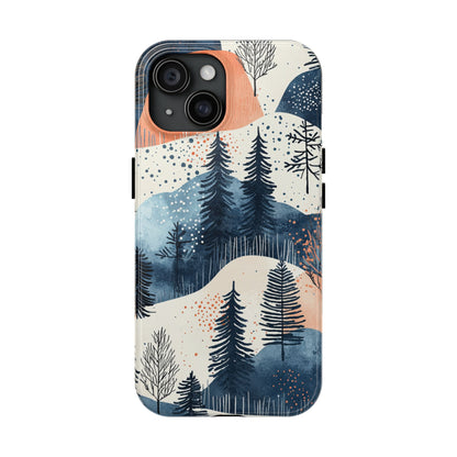 Winter Forest Samsung Galaxy Case | Watercolor Pine Trees